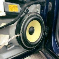 Focal K2's speakers installed in a Volkswagen Golf MK4