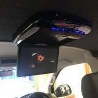Alpine roof mount monitor vw t t6 audio upgrade new carpet
